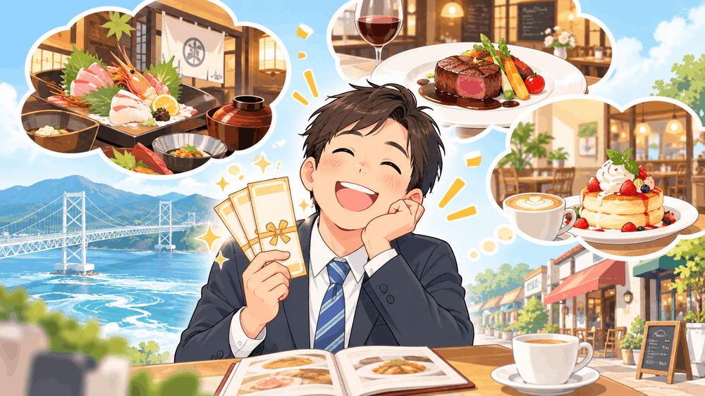 当選クーポンで夢のグルメ巡り