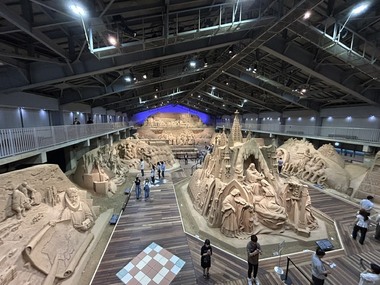 砂の美術館2階からの風景